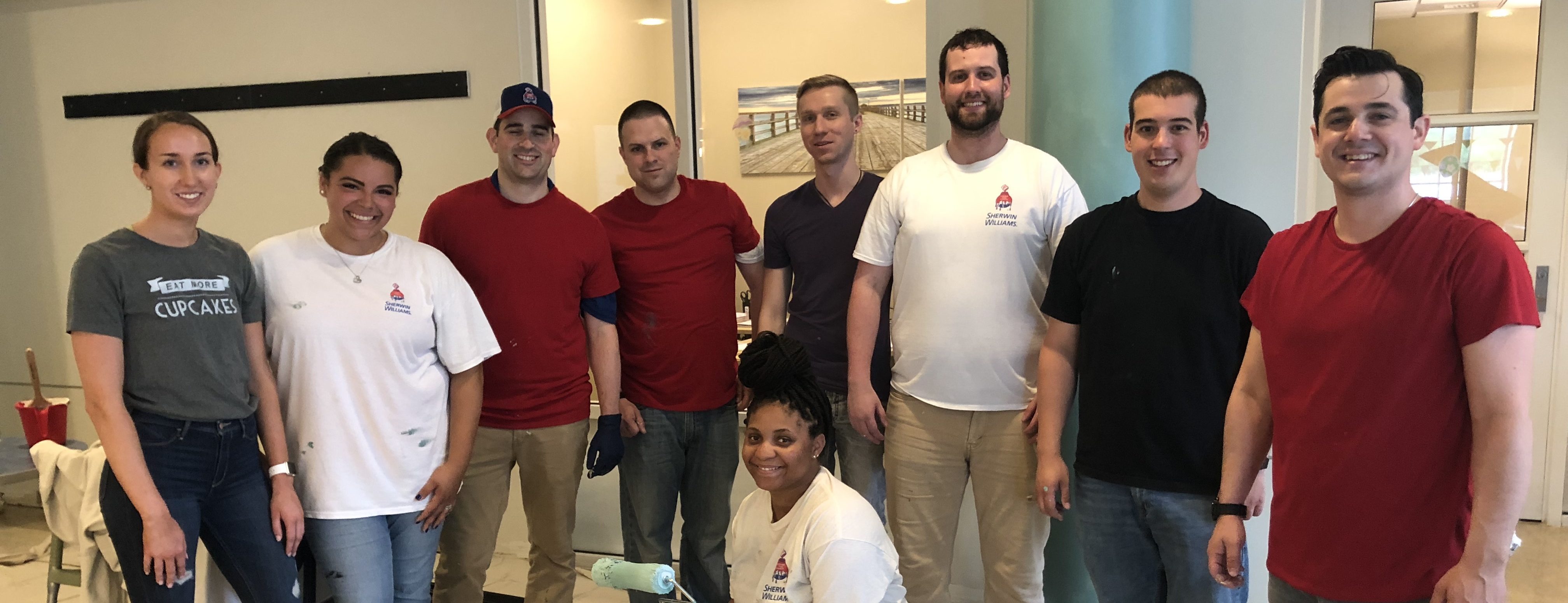 SherwinWilliams Volunteers Repaint South Shore YMCA Quincy Branch
